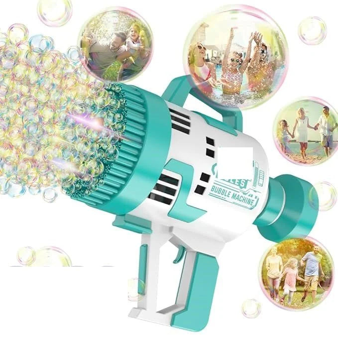 Rocket Bubble Gun – 48 Holes | ماكينة فقاعات ممتعة