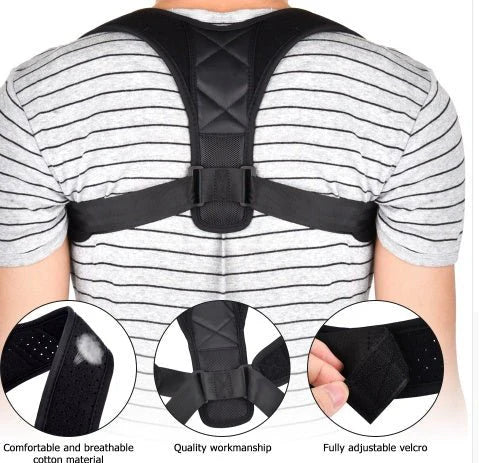 Adjustable Posture Corrector Back Support Belt – Spine & Shoulder Brace | حزام تصحيح القوام ودعم الظهر