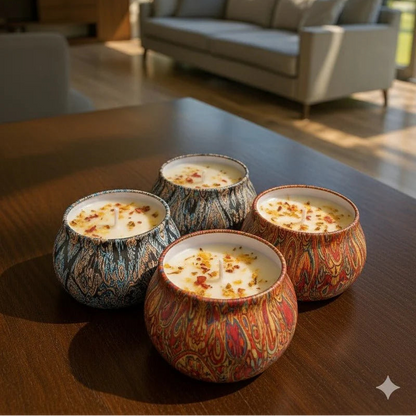 Floral Tin Candles – Luxury Aroma | شموع عطرية فاخرة